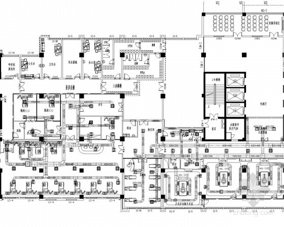 [內(nèi)蒙古]醫(yī)院手術(shù)室凈化空調(diào)裝修工程設(shè)計(jì)施工圖（自取新風(fēng)系統(tǒng)）